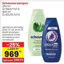 Spar SCHAUMA Sampon ajánlat