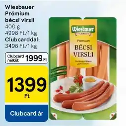 Tesco Wiesbauer Prémium bécsi virsli ajánlat