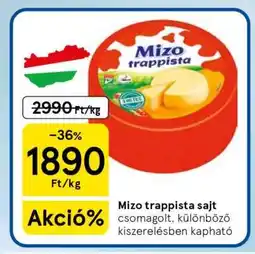 Tesco MIZO Trappista sajt ajánlat