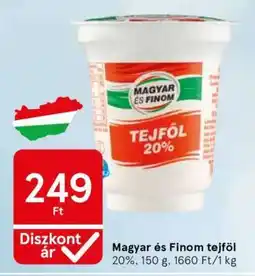 Tesco Magyar és Finom tejföl ajánlat