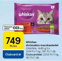 Tesco Whiskas alutasakos macskaeledel ajánlat