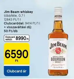 Tesco JIM BEAM WHISKEY ajánlat