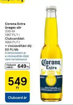 Tesco Corona Extra üveges sör ajánlat