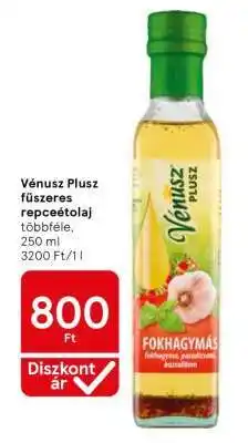 Tesco Vénusz Plusz fűszeres repceétolaj ajánlat