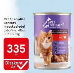 Tesco Pet Specialist konzerv macskaeledel ajánlat