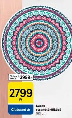 Tesco Kerek strandtörölköző ajánlat