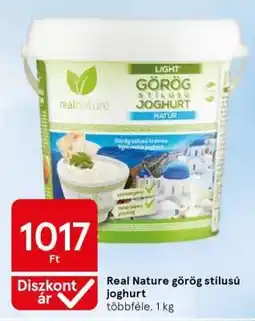 Tesco REAL NATURE Görög stílusú joghurt ajánlat