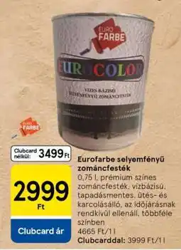 Tesco Eurofarbe selyemfényű zománcfesték ajánlat
