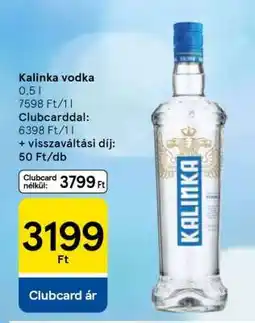 Tesco Kalinka vodka ajánlat