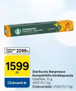 Tesco Starbucks Nespresso kompatibilis kávékapszula ajánlat