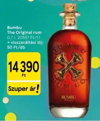 Tesco BUMBU The Original Rum ajánlat