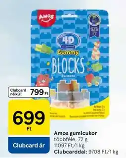Tesco Amos gumicukor ajánlat