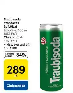 Tesco Traubisoda szénsavas üdítőital ajánlat