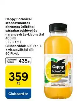 Tesco Cappy Botanical ajánlat
