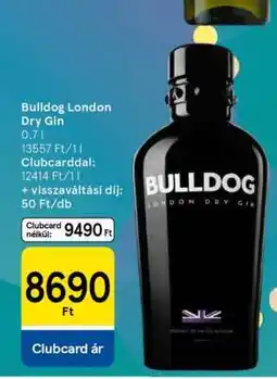 Tesco BULLDOG LONDON DRY GIN ajánlat