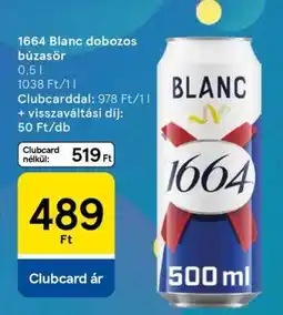 Tesco 1664 Blanc dobozos búzasör ajánlat