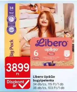 Tesco Libero Up&Go bugyipelenka ajánlat