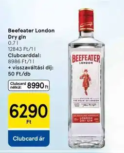 Tesco BEEFEATER London Dry gin ajánlat