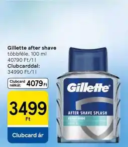 Tesco Gillette After Shave ajánlat
