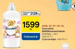 Tesco Coccolino öblítőkoncentrátum ajánlat