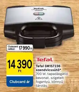 Tesco Tefal SM157236 szendvicssütő ajánlat