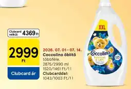 Tesco Coccolino Öblítő ajánlat