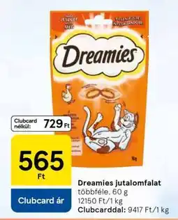 Tesco Dreamies Jutalomfalat ajánlat