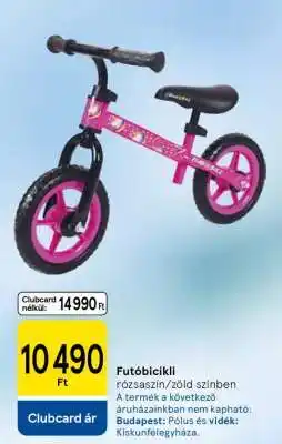 Tesco Futóbicikli ajánlat