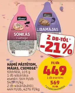 PENNY HAMÉ PÁSTÉTOM, MÁJAS, CSEMEGE ajánlat