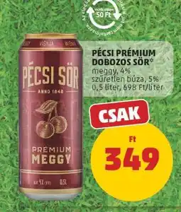 PENNY Pécsi Prémium dobozos sör ajánlat