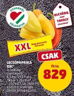 PENNY Lecsópaprika XXL ajánlat