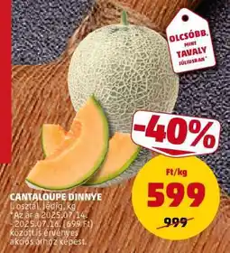 PENNY Cantaloupe dinnye ajánlat