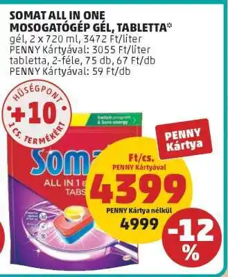 PENNY Somat All in One Mosogatógép Gel, Tabletta ajánlat