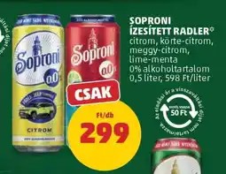 PENNY Soproni Ízesített Radler ajánlat