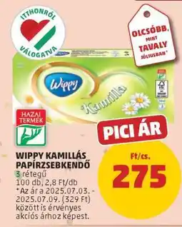 PENNY Wippy Kamillás Papírzsebkendő ajánlat