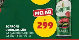 PENNY Soproni Dobozos Sör ajánlat