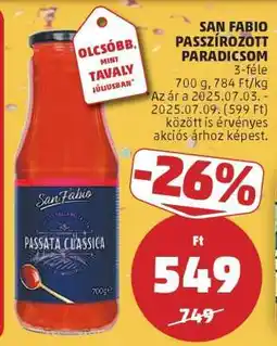 PENNY San Fabio Passzírozott Paradicsom ajánlat