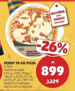 PENNY PENNY TO GO PIZZA ajánlat