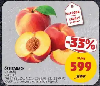 PENNY Őszibarack ajánlat