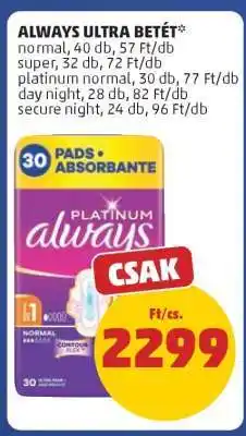PENNY Always Ultra Betét ajánlat