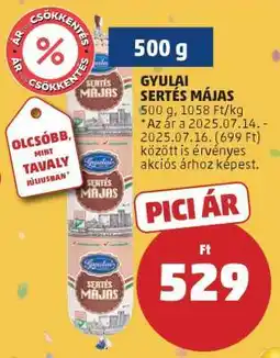 PENNY Gyulai Sertés Májas ajánlat