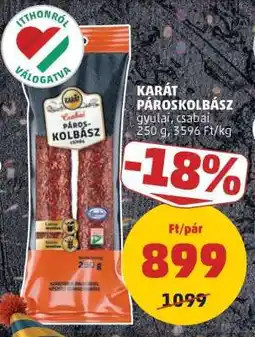 PENNY Karát Pároskolbász ajánlat