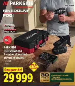 Lidl Parkside Performance Premium akkus fúró-csavarozó készlet ajánlat
