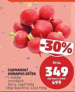 PENNY Csomagolt hónapos retek ajánlat