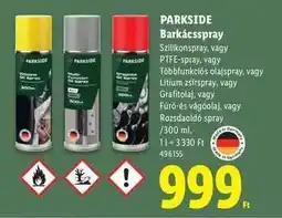 Lidl PARKSIDE Barkácsspray ajánlat