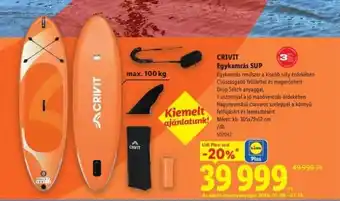 CRIVIT Egykamrás SUP