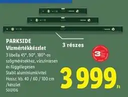 Lidl PARKSIDE Vízmértékkészlet ajánlat