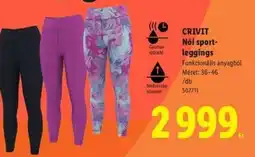 Lidl CRIVIT Női sport-leggings ajánlat