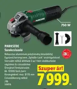 Lidl PARKSIDE Sarokcsiszoló ajánlat