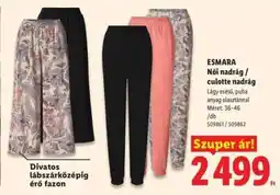 Lidl ESMARA Női nadrág / culotte nadrág ajánlat